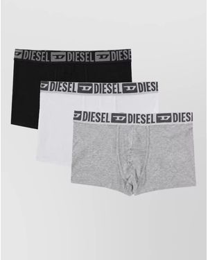 DIESEL Cotton Boxer Briefs 3-Pack - Multicolor
