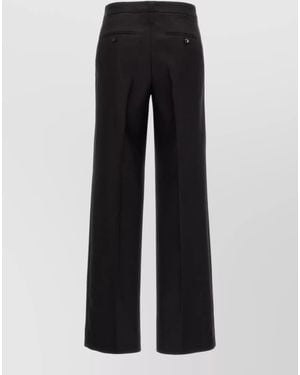 Cellar Door Ima Pants Tailored Belt Loops Back Pockets - Black