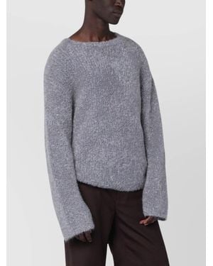 Séfr Bouclé Knit Jumper - Grey