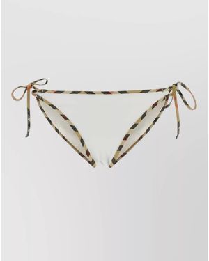 Burberry Tie-Side Bikini Bottom - Metallic