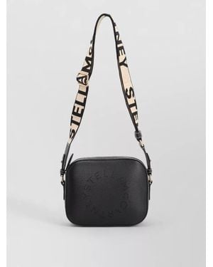 Stella McCartney Logo Camera Shoulder Bag Removable Strap - Black