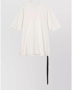 Rick Owens Jumbo Short Sleeve Crew Neck T Shirt - White