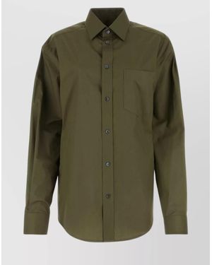 DARKPARK Cotton Poplin Shirt - Green