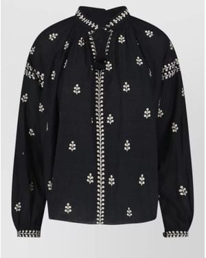 Isabel Marant Rodis Silk Blouse - Black