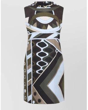 PUCCI Vivara Print Silk Mini Dress - Black