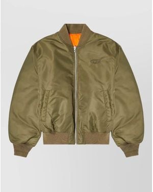 DIESEL Reversible Bomber Jacket - Green