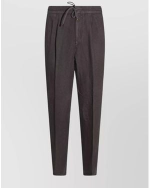 Brunello Cucinelli Pull-On Pants With Elastic Waistband - Gray