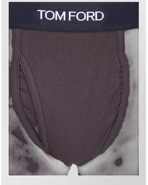 Tom Ford Cotton Boxer Briefs - Purple