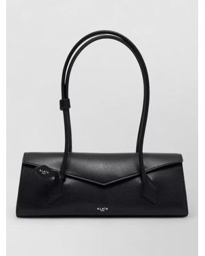 Alaïa Leather Shoulder Bag - Black