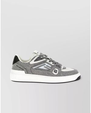 Balmain B-Court Skate Low-Top Trainers - Metallic