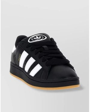 adidas Originals Campus 00S Low-Top Sneakers With Contrast Stripes - Black
