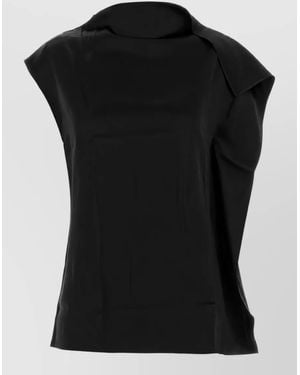 Sportmax Silk Satin Blouse - Black