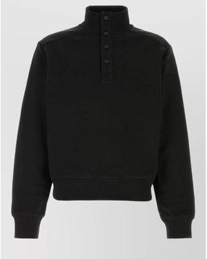 Entire studios Cotton Sweatshirt Jacket - Black