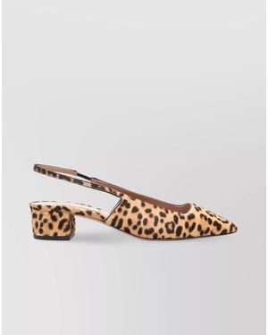 Aquazzura Leather Slingback Court Shoes - Multicolour