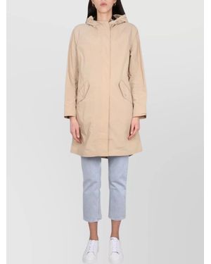 Woolrich Long Parka Coat - White