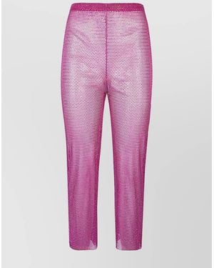 Santa Brands Cropped Straight-Leg Pants - Pink