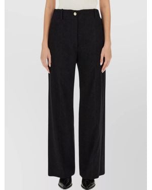 Patou Wide-Leg Pants - Black