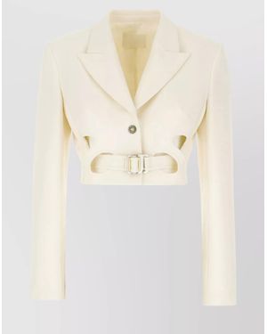 Dion Lee Waist Belted Button Detailing Cut-Out Design - Natural