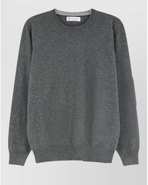 Brunello Cucinelli Cashmere Crew Neck Jumper Long Sleeves - Grey