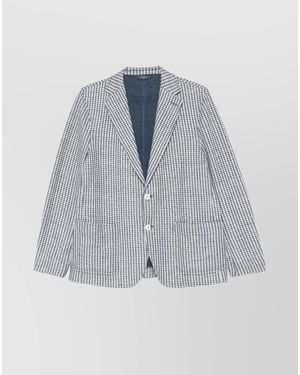 Circolo 1901 Cotton Blend Single-Breasted Blazer - Blue