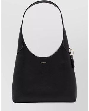 COACH Leather Brooklyn 28 Shoulder Bag - Black