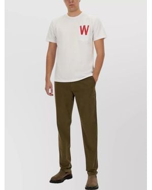 Woolrich T-Shirt Logo Print Pocket Detail - White