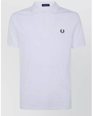 Fred Perry Cotton Polo Shirt - White