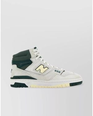 New Balance Leather And Suede High-Top Trainers - White