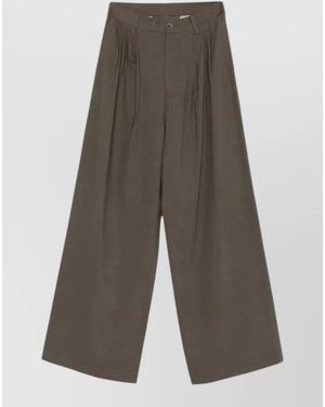 Uma Wang Wide-Leg Trousers - Grey
