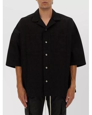 Rick Owens Magnum Tommy Cotton Shirt - Black