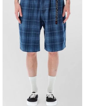 Gramicci Lagoon Denim Shorts Relaxed Summer Cut - Blue