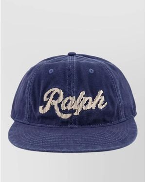 Polo Ralph Lauren Denim Logo Cap Front Branded Design - Blue
