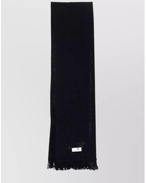 MM6 by Maison Margiela Ribbed Wool Scarf - Blue