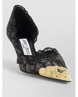 Jimmy Choo Textile Court Shoes - Metallic
