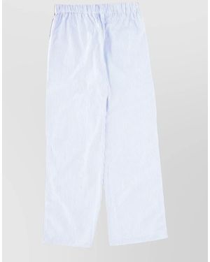 Sporty & Rich Striped Cotton Pyjama Trousers - White