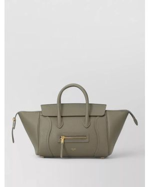 Celine Calfskin Small Shoulder Bag - Gray