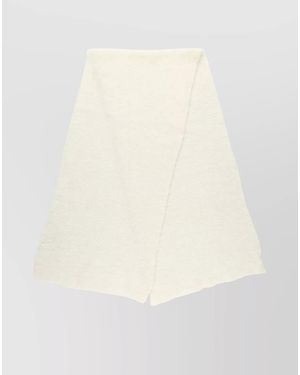 American Vintage Ribbed Wool-Blend Scarf - White