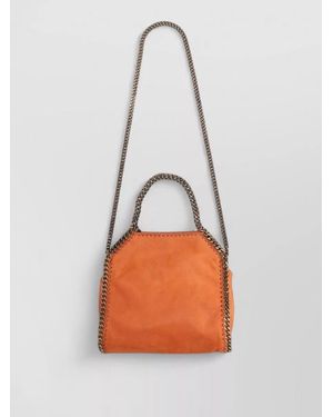 Stella McCartney Shoulder Bag Chain Strap And Top Handle - Orange