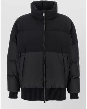 Tatras Arnica High Collar Quilted Bomber Jacket - Black