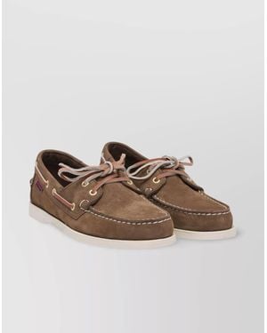 Sebago Suede Leather Boat Shoes - Brown