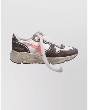 Golden Goose Leather Low-Top Trainers - Metallic