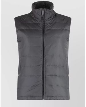 Thom Browne Down Zip Gilet - Gray