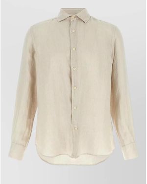 MC2 Saint Barth Linen Long-Sleeve Shirt - Natural