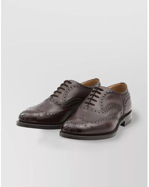Church's Hand-Finished Brogue Lace-Up Shoes - Brown