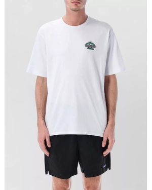 Patagonia Ocean Wave Graphic Crew Neck T-Shirt - White