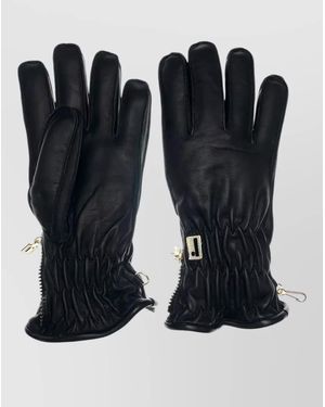 Restelli Leather Gloves - Black