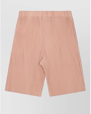 Homme Plissé Issey Miyake Pleated Tailored Shorts - Pink