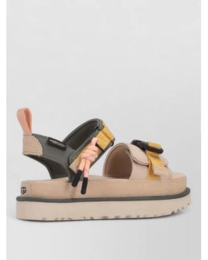 UGG Leather Platform Sandals - Natural