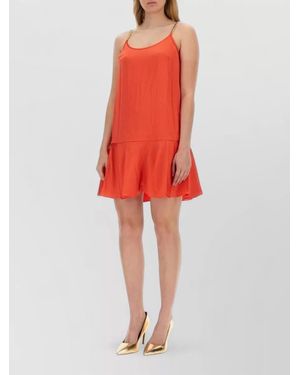 Michael Kors Chain Strap Dress Sleeveless Flared Hem