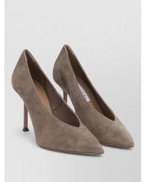 Aquazzura Leather Sole Pointed Toe Stiletto Court Shoes - Brown